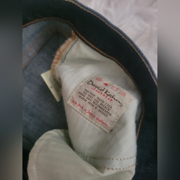 David Kahn-Wide Leg-Dark Denim-Womans Jeans Sz 6 - Picture 8 of 12